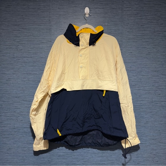 Vintage 1990s Y2K Tommy Hilfiger Windbreaker Jacket Blue Yellow - Picture 1 of 13